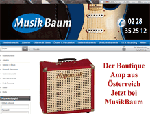 Tablet Screenshot of musikbaum.de
